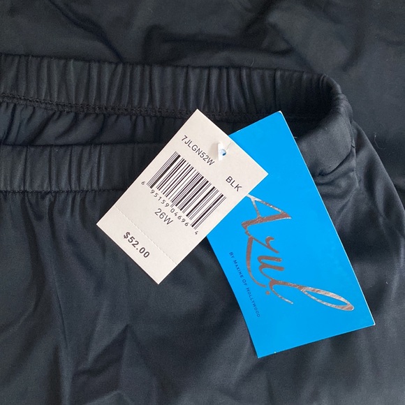 Azul NWT 26W Black Swim Skirt with Elastic Waist 15” Long - Picture 5 of 9